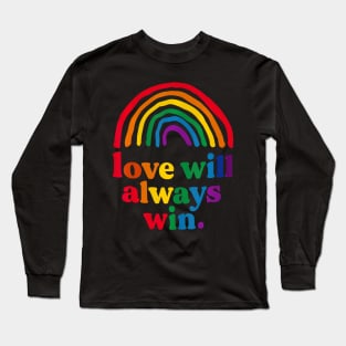 Love will win Pride kid child LGBT Long Sleeve T-Shirt